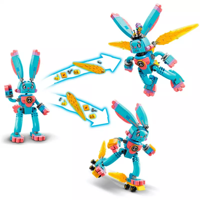 LEGO set DREAMZzz Izzie and Bunchu Rabbit 71453 – playset with minifigures and accessories