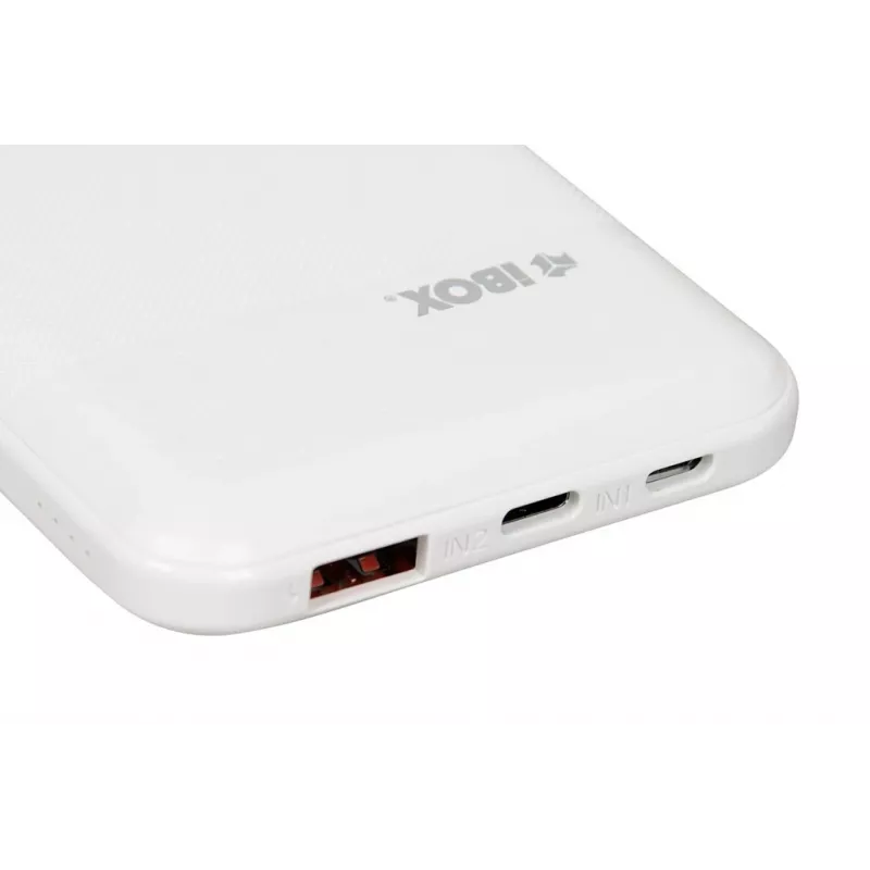 Portable power bank IBOX IPB10 10000 mAh, Li-Ion, Quick Charge 3.0, USB‑C & USB‑A outputs, 20W PD