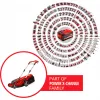 Professional Battery-Lawn Mower RASARRO 36/38, 36Volt (2x18V) (Red/black, 2x Lithium-Ion Battery 4,0Ah)