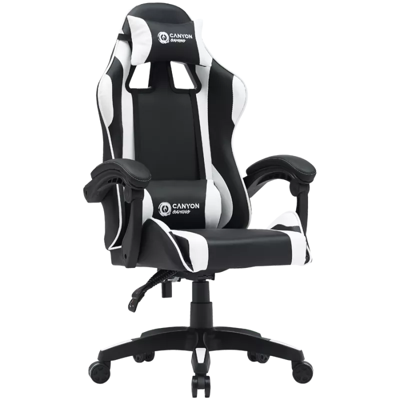 Gaming chair CANYON Core SGCH2 — black/white, ergonomic design, adjustable height