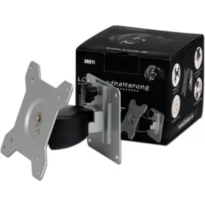TRONJE AR011 - Mounting Kit (wall mount) - tilt and swivel - for LCD-Display - Aluminium, Steel - Screen Size: 38.1-61 cm (15-24)