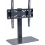 Multimedia stand ShiverPeaks BS89792 Black Glass Steel