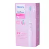 Sonic electric toothbrush Philips 3100 series HX3671/11 with pressure sensor, built-in Li‑Ion battery, 1 brush head, white/rose