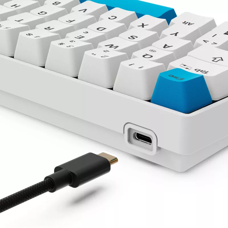 Sharkoon SGK50 S4 keyboard Home USB QWERTZ German White 60% RGB LED