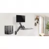 Wall-mount workstation MACLEAN MC-838 with gas spring for monitor, keyboard and PC