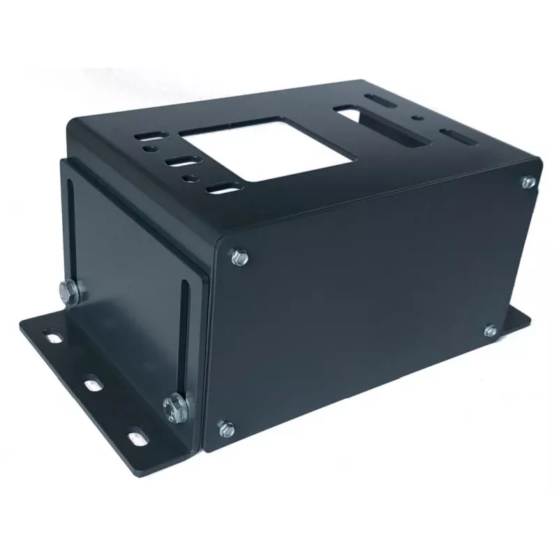 Mounting base 15.5-24cm ZINC RAL7016 for DEA LIVI, SOMFY ELIXO, BFT DEIMOS, GISE G1000H drives