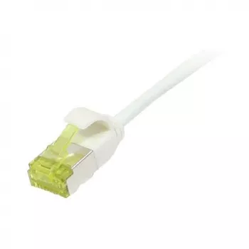 Patch Cable RJ45, CAT6A 500Mhz, 0,15m, White, U/FTP, slimline Round d=3,8mm, TPE/LSZH(Superflex), AWG32, with Cat.7 Raw Cable, Synergy 21 (S217320V3)