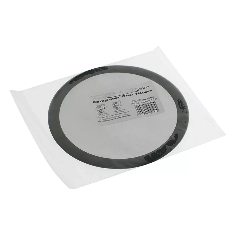 Dust filter DEMCiflex DF0017 for PC cases, round 151 mm diameter, black