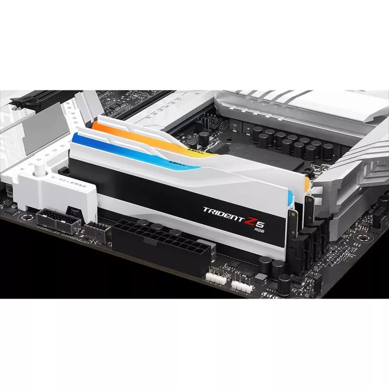 DIMM 64 GB DDR5-6400 (2x 32 GB) Dual-Kit, Arbeitsspeicher weiß, F5-6400J3239G32GX2-TZ5RW, Trident Z5 RGB, INTEL XMP