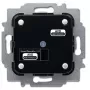 Electrical actuator Busch-Jaeger 6212/1.1, 230 V, 80 W, Black/Silver, 71×71×45 mm