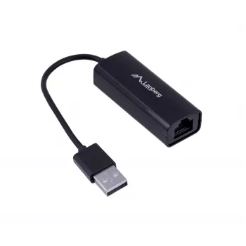 Network interface card LANBERG NC-0100-01 USB 10 Gbit/s, hot-swap, cable 0.15 m, black