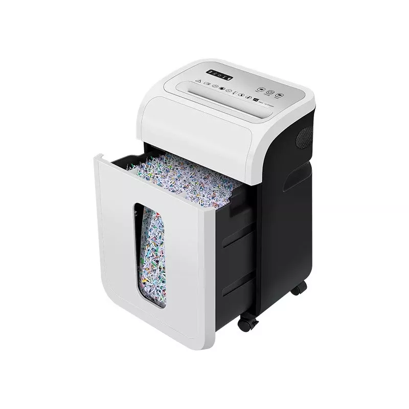 Office document shredder TRACER TRANIS47633 White — 4x12 mm cross-cut, 14-sheet capacity, 20 L basket