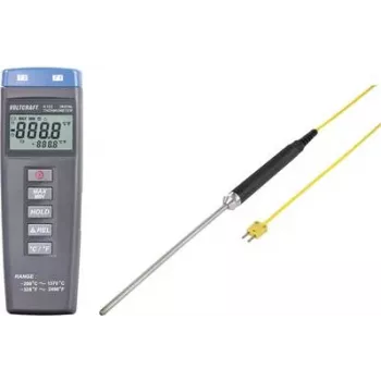 VOLTCRAFT K102 + TP 208 temperature measuring instrument -200 to +1370 °C Probe Type K