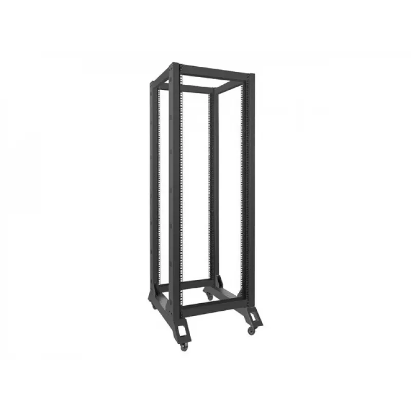 Lanberg OR01-6832-B Open Frame Rack 32U 600x800 mm Black RAL9004