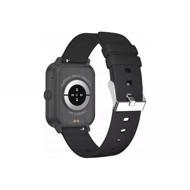 myPhone Watch Classic 2 4.7 cm (1.85) IPS Digital 240 x 284 pixels Touchscreen Black
