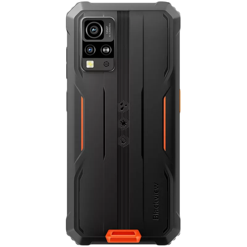 Blackview Rugged BV4800SE LTE 6.56 HD+IPS 720x1612 90Hz 4Gb+64Gb UMS9320E Octa-Core 1.8GHz CAM Front 8MP Rear 16MP+2MP NFC 5100mAh NO Charger Android 15 Orange