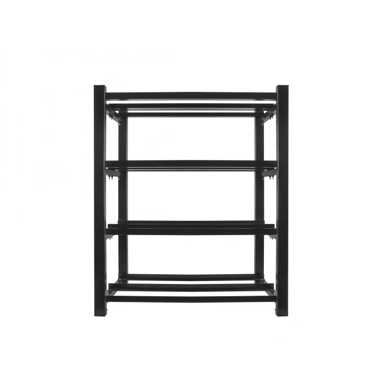 Battery frame for UPS 830x454 2 rows 4 levels 8 shelves black flat pack