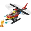 LEGO City Fire Helicopter 60411 construction toy, 85 pieces, rotating blades, 1 minifigure, age 5+ (220×90×60 mm)