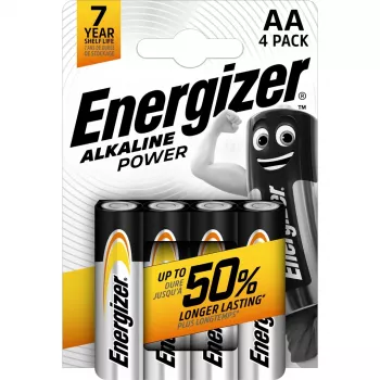 Alkaline AA single-use battery Energizer Classic 1.5V LR6 — 4 pcs, 50.5×14.5 mm, 23 g