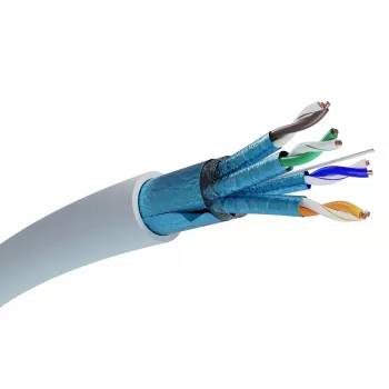 Network Cable Extralink Twisted pair CAT6A FTP (F/FTP) V2 Indoor 500M Grey