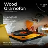 Analogue belt-drive turntable Adler AD 1914 with USB port, ceramic platter, DC motor, 33 1/3 rpm, Bluetooth 5.4, RCA outputs, built-in speakers