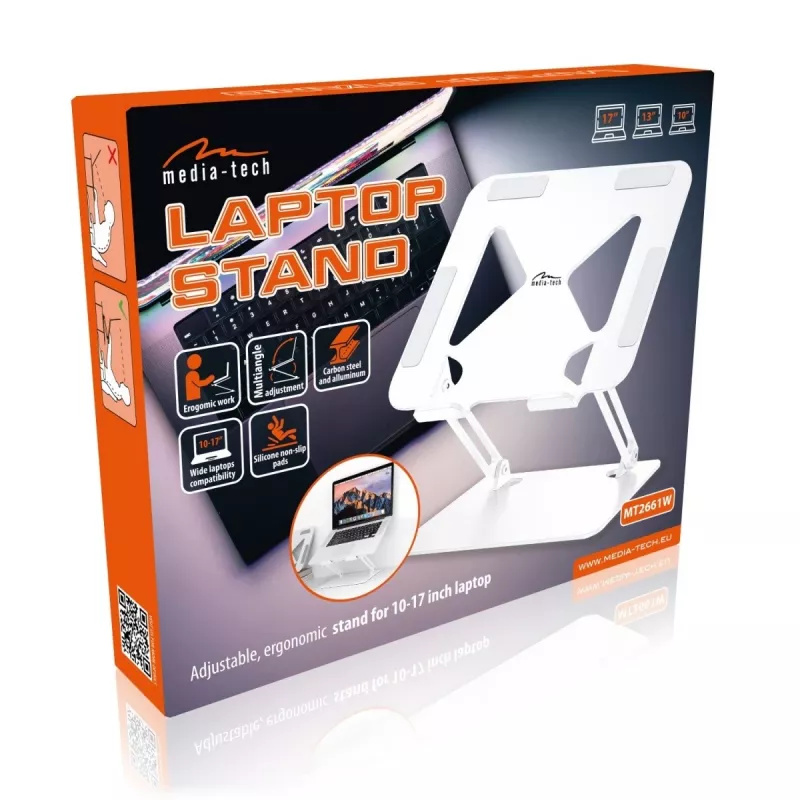 MEDIA-TECH Laptop Stand – Laptop Stand MT2661W (white)