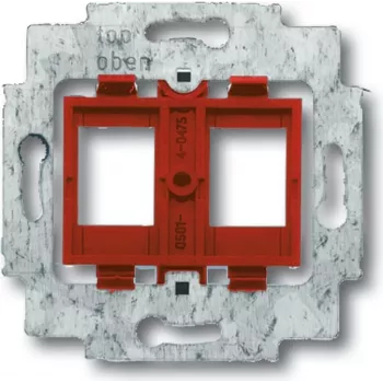 BUSCH JAEGER 1753-0-8055 - 2 x RJ-45 - Red - Metal - Plastic