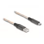 DeLOCK USB 2.0 Cable Type-A to USB Type-C RGB 1m