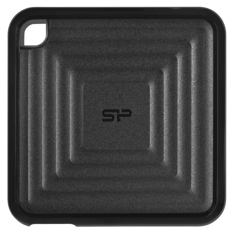 SILICON POWER PC60 - SSD - 1TB - extern (tragbar) - USB 3,2 Gen 2 - 256-Bit-AES - Schwarz (SP010TBPSDPC60CK)