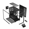 PC Case MODECOM Volcano Stellar 5F ATX Midi Tower, tempered glass, 5 preinstalled fans, USB‑C, supports microATX/ATX, max GPU 420mm, CPU cooler height 175mm