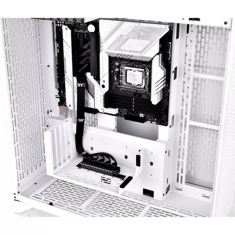 Thermaltake PCI-E 4.0 Dual 90 Degree Riser Cable, 40 cm, Black