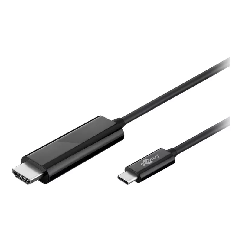 Goobay USB 3.1 Type-C™ zu High Speed HDMI™ Adapter Cable, 1.8 m - USB-C™ Plug > HDMI™ Standard-Plug (Type A) (77528)