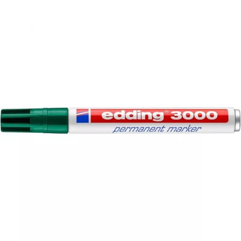 Permanent Marker Edding 3000 Green 10 pcs
