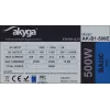 ATX power supply Akyga AK-B1-500E 500 W, 120 mm fan, 20+4 pin ATX, 3× SATA, passive PFC