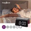 WCACQ30BK, Digital alarm clock, rectangular, black, acrylonitrile-butadiene-styrene (ABS
