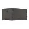 Wall-mounted rack cabinet LANBERG WF03-5304-10B 19 inch 4U black, glass door