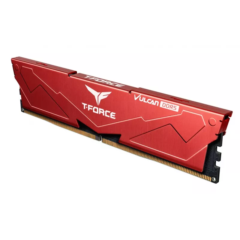 Team Group VULCAN FLRD532G6000HC30DC01, 32 GB, 2 x 16 GB, DDR5, 6000 MHz, 288-pin DIMM, Red