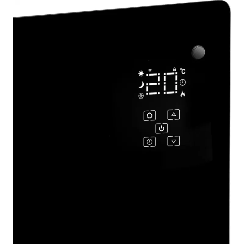 Carruzzo Q20F1 Glass panel heater black