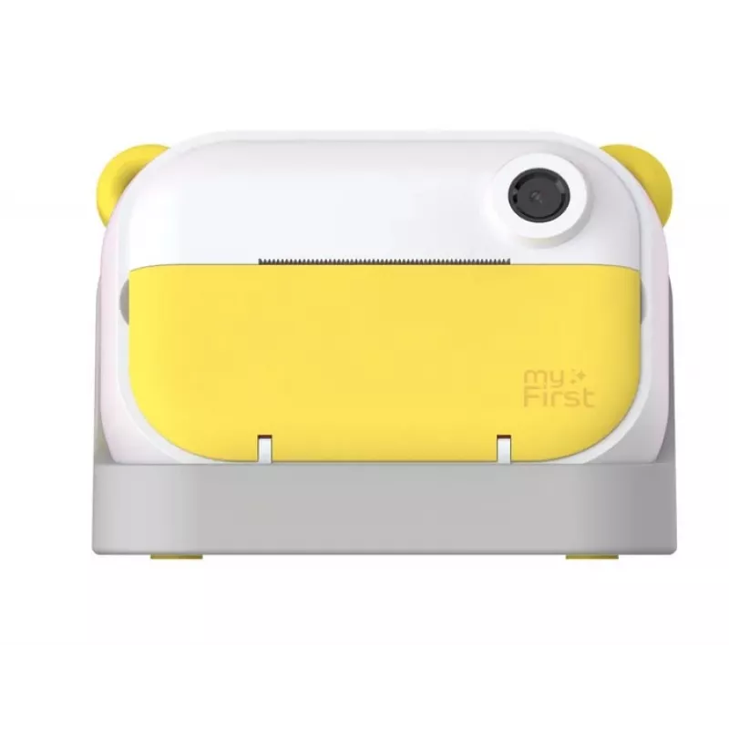 Children's digital camera Xrec myFirst Insta Wi, model FC2402SA-YW01, for ages 3+, 232 g, grey/white/yellow