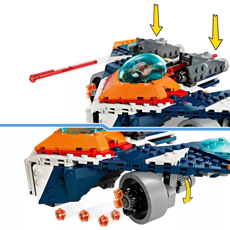 Construction Toy LEGO Marvel Super Heroes Rocket Spaceship 76278 — Rocket and Ronan set