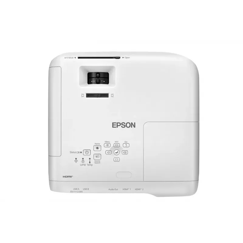 Standard throw projector Epson EB-FH54 — 4100 ANSI lumens, 3LCD, WUXGA, laser 12000 h, 1×HDMI, Ethernet, AirPlay 2