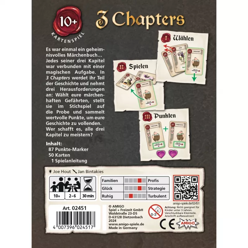 3 Chapters, Card Game