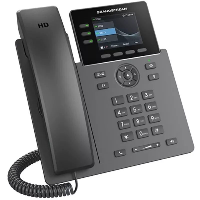 Grandstream Networks GRP2611G IP phone Black 3 lines TFT