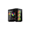 PC tower case KRUX Empero KRXD010, ATX, black — supports GPUs up to 420 mm, CPU coolers up to 155 mm, 2x 3.5 inch + 3x 2.5 inch bays