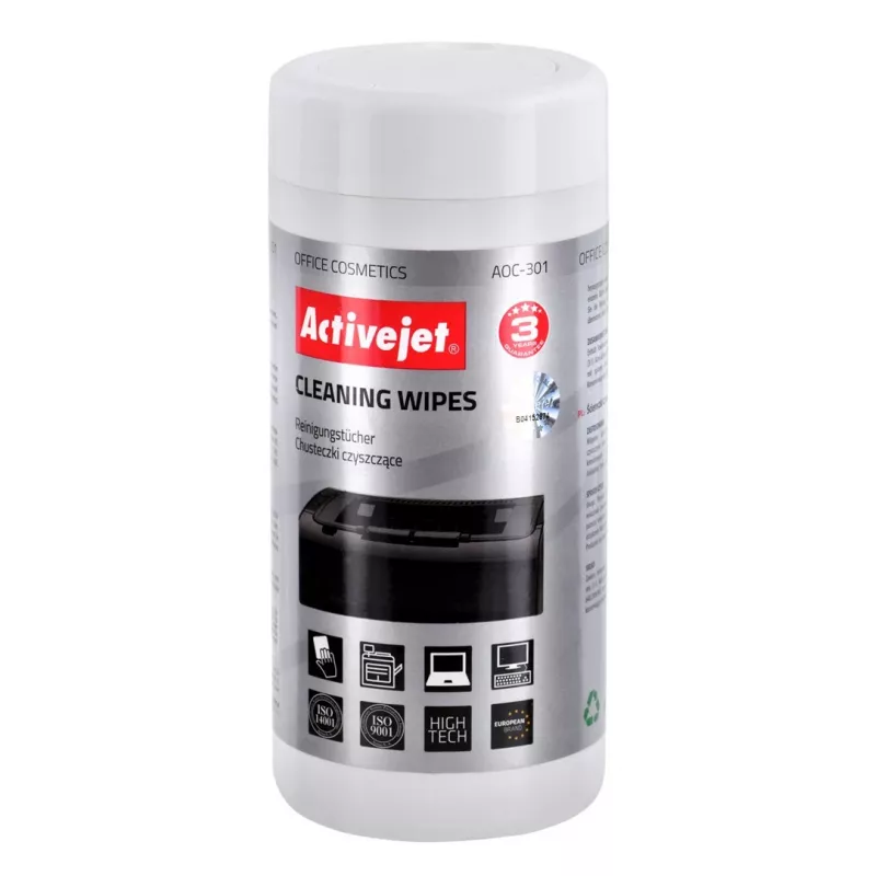 Activejet AOC-301 universal cleaning wipes, 100 pcs