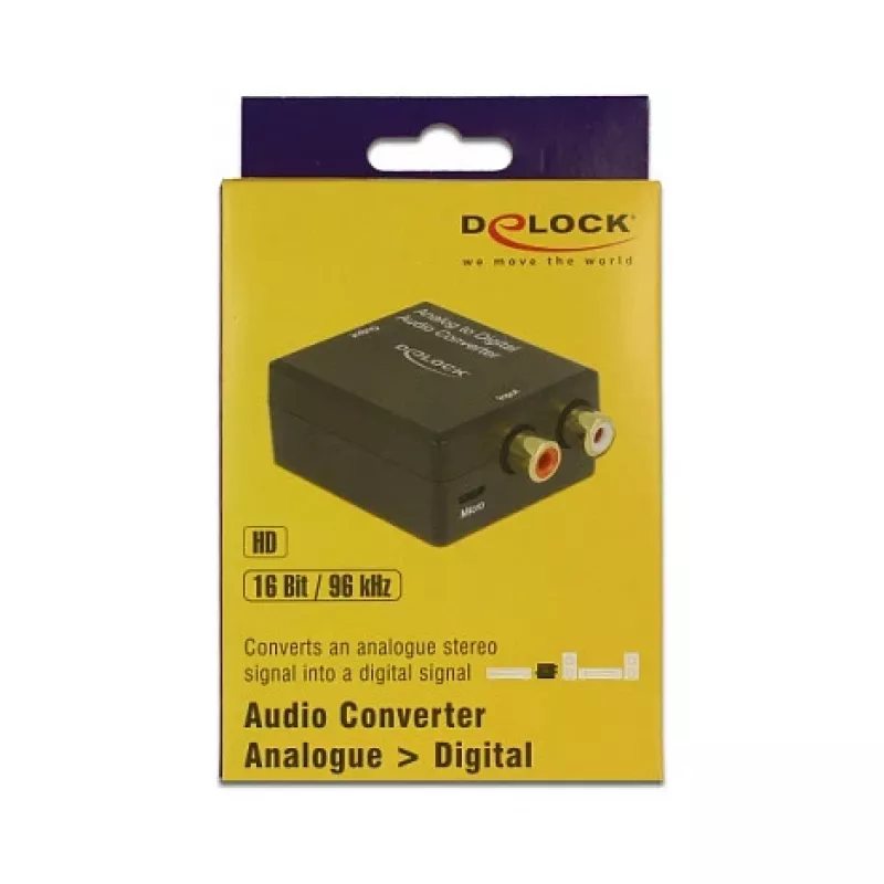 Audio Converter DeLOCK 63468 Black