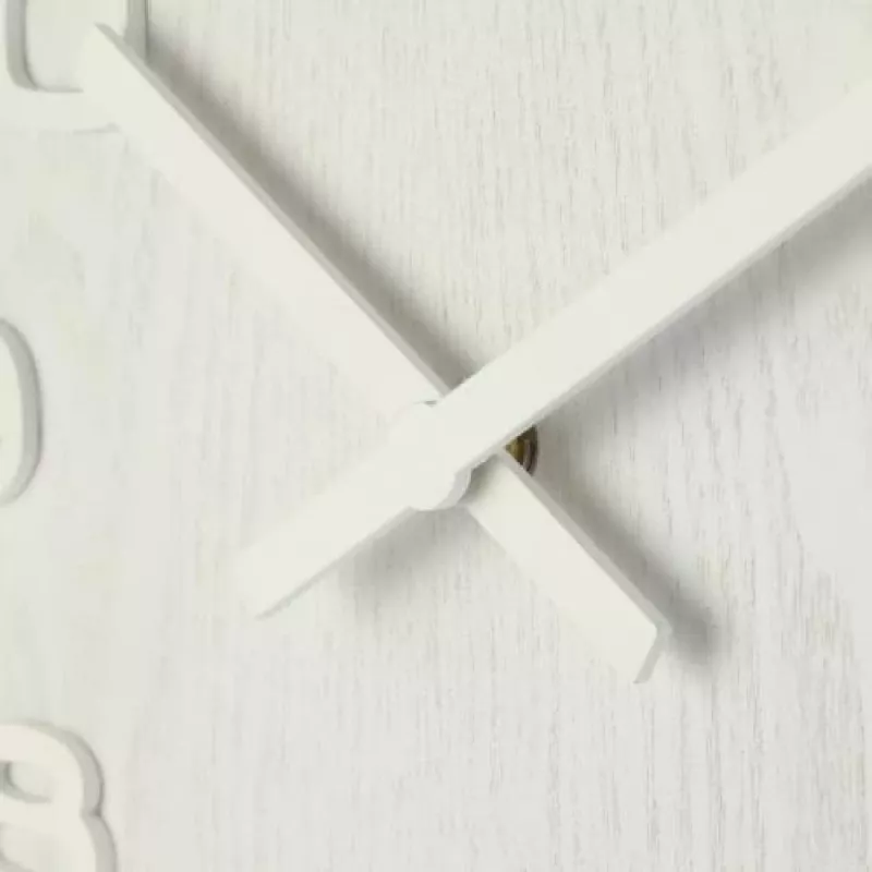 NeXtime 3096WI - Wall - quartz clock - Circle - White - Wood - Wood