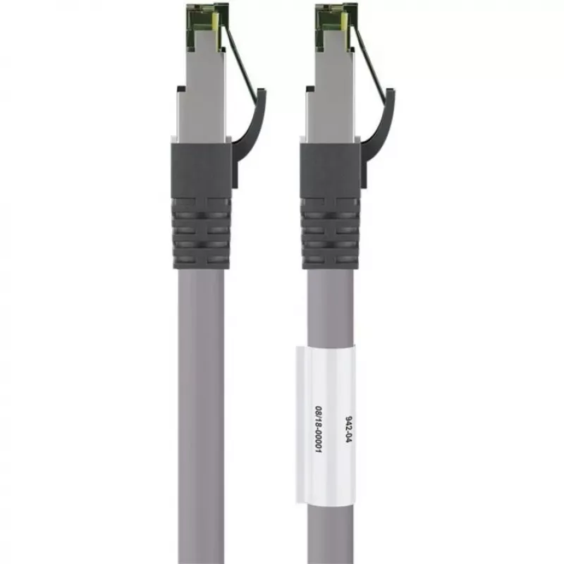 Goobay CAT 8.1 Patch Cable, S/FTP (PiMF), Grey, 3 m - LSZH Halogen-Free, Copper AWG 24 (55138)