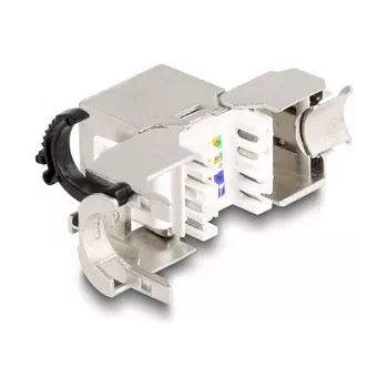 DeLOCK Keystone Module RJ45 jack to LSA Cat.6A STP with locking clip