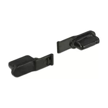 Socket safety cover DELOCK 64033, black, 5×12.5×3.5 mm, pack of 10